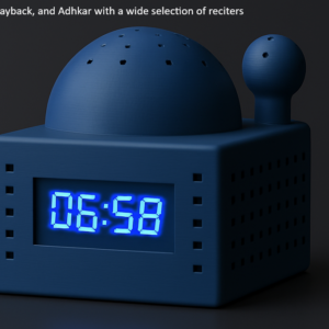 Cute Athan Clock Blue
